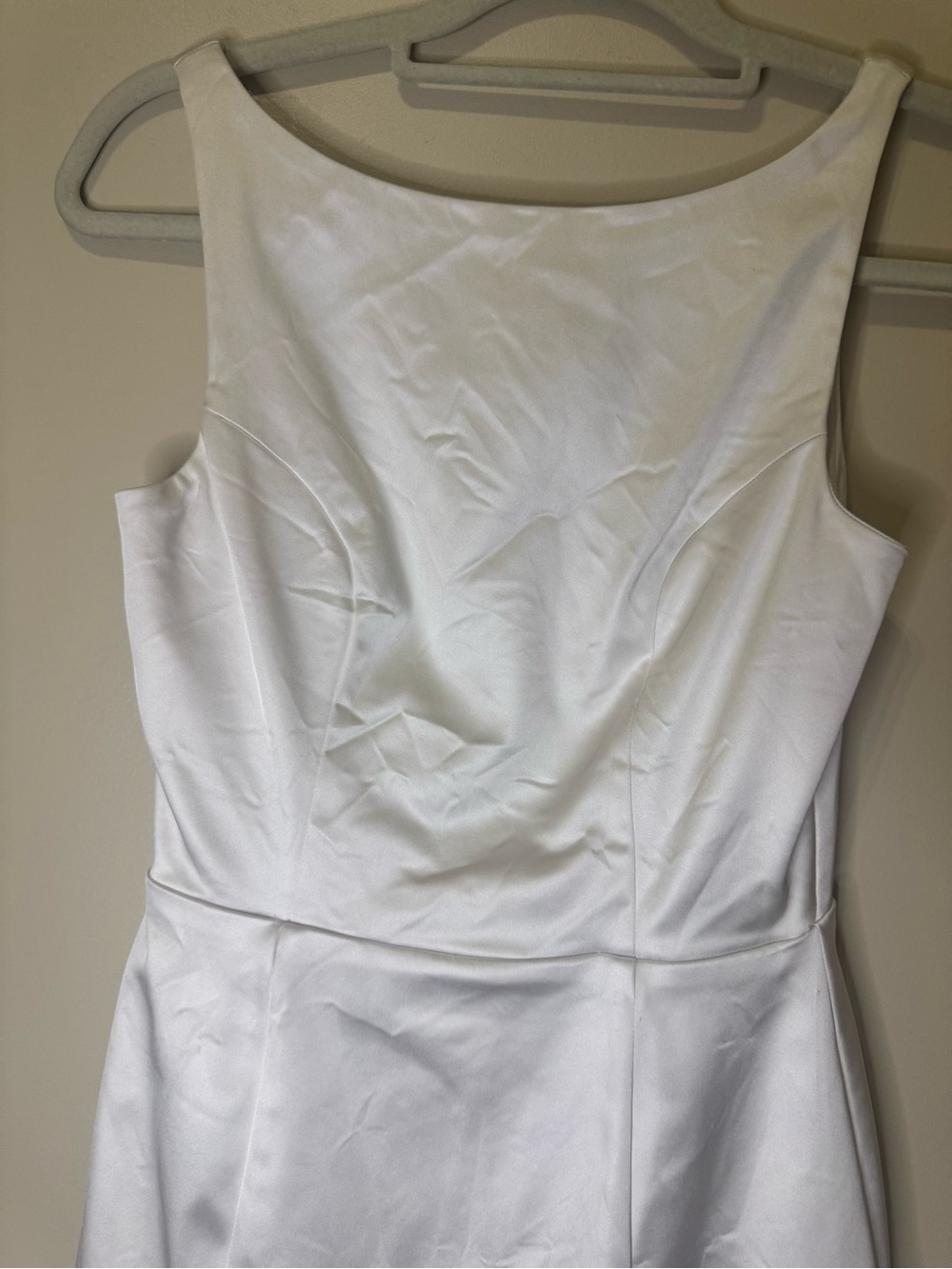 Abercrombie & Fitch Slash Neck Mini Dress | XSP | Pearl - Picture 7 of 11